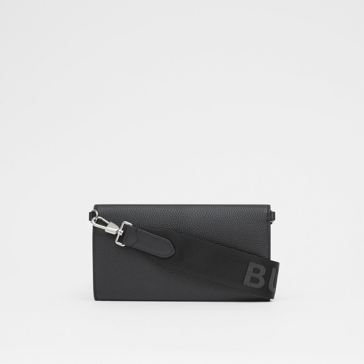 Grainy Leather Wallet with Detachable Strap - 10