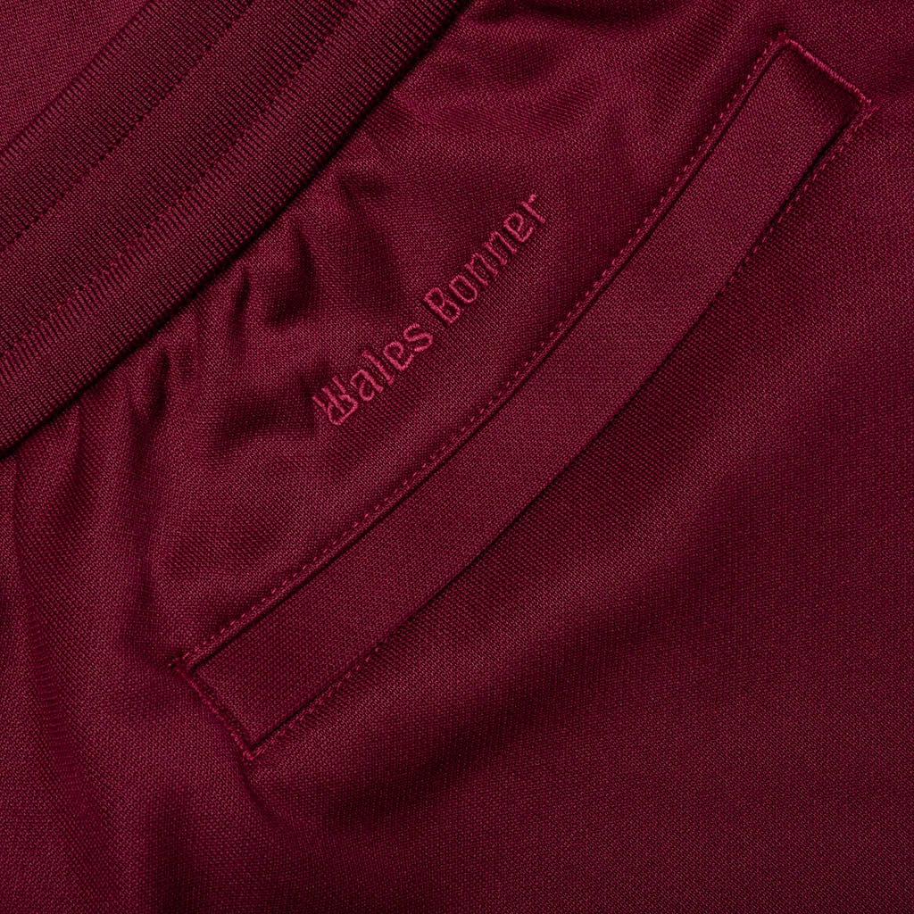 ADIDAS X WALES BONNER TRACK SHORTS - COLLEGIATE BURGUNDY - 3