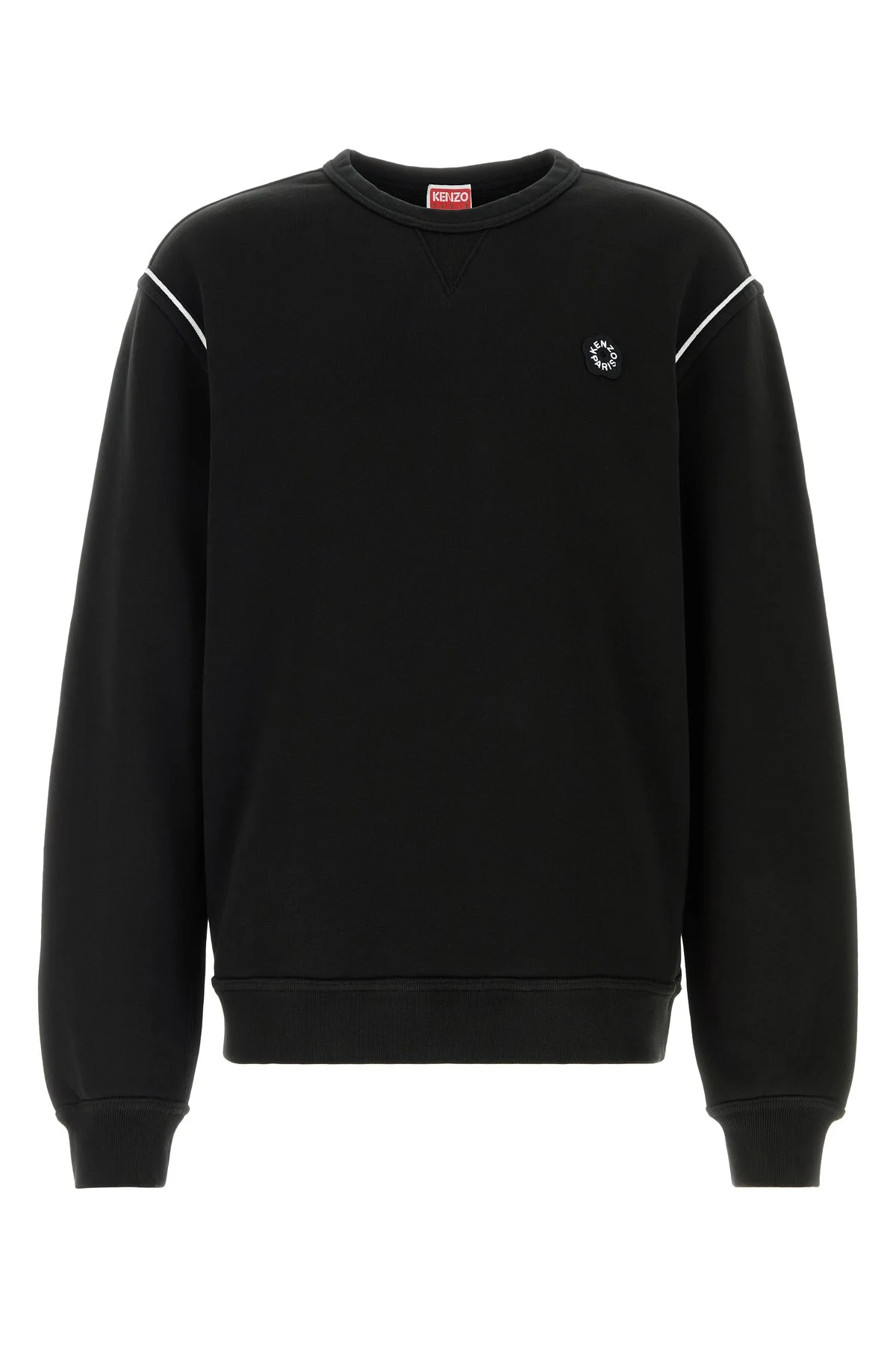 Black cotton sweatshirt - 1