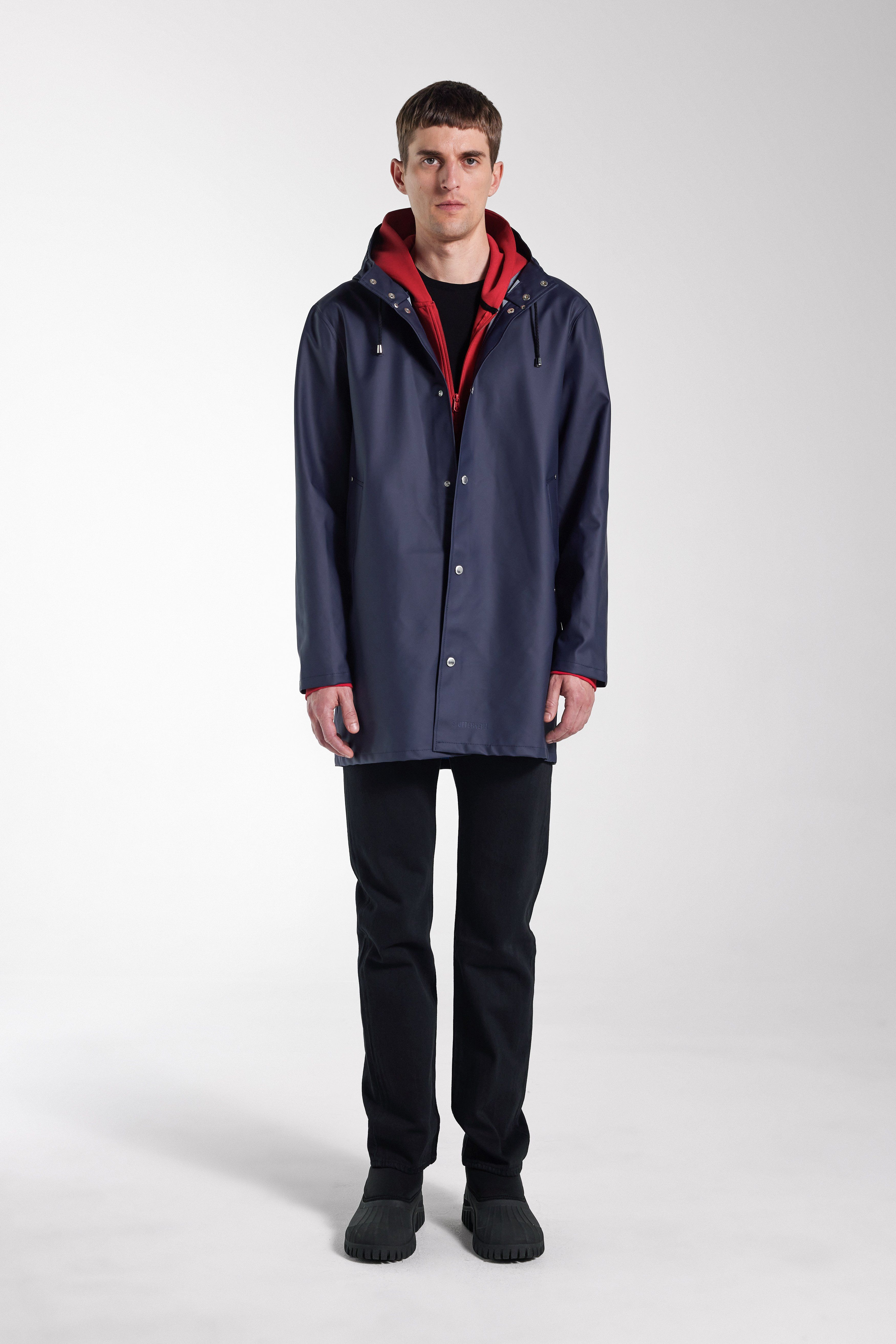 Stockholm Lightweight Raincoat Navy - 4