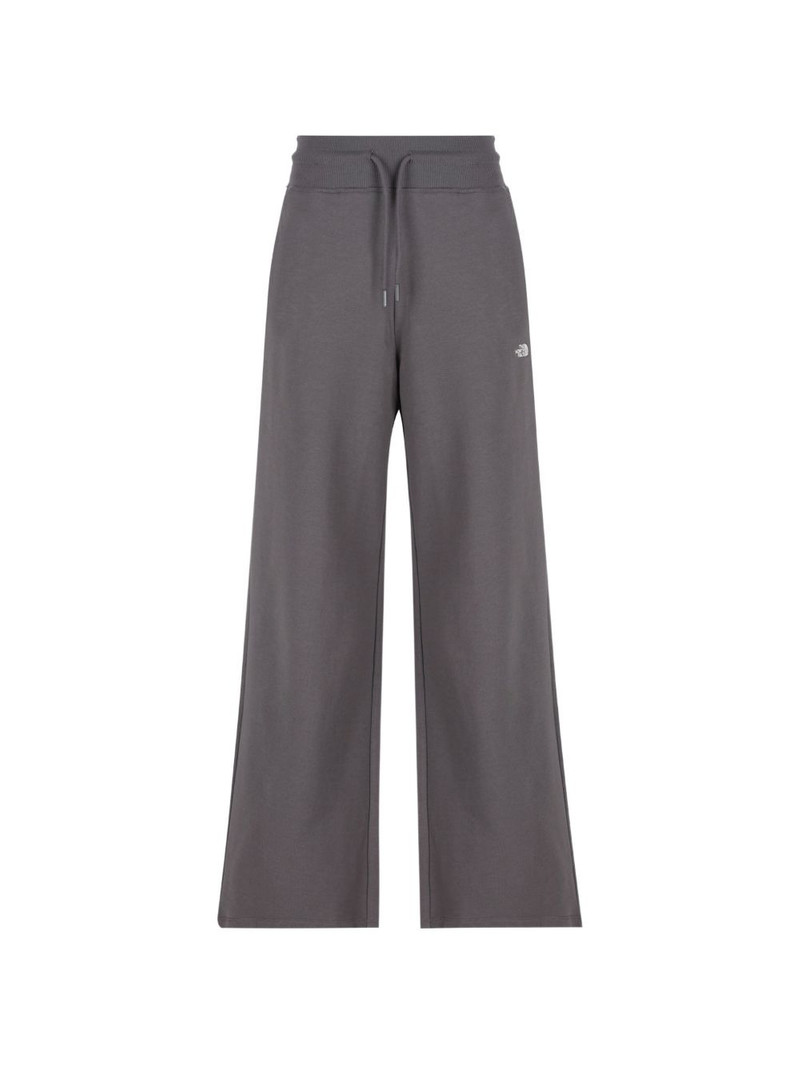 embroidered logo wide-leg trousers 1