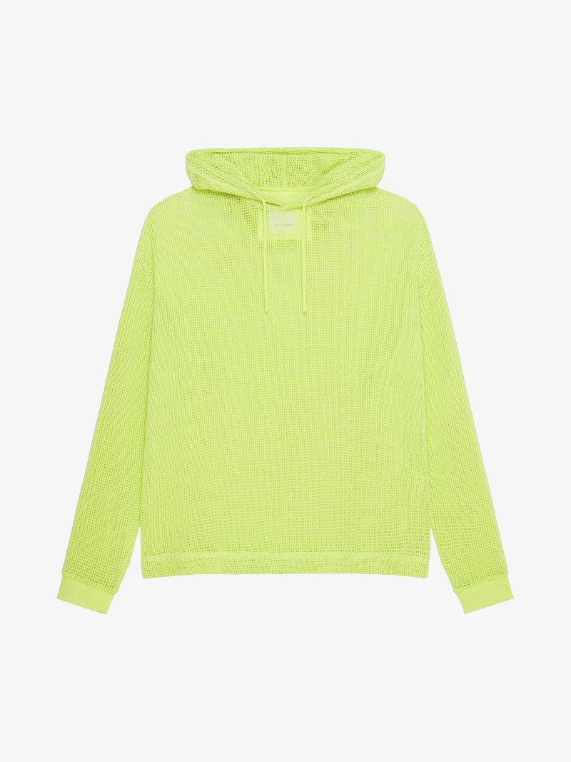 HOODED T-SHIRT IN MESH - 1