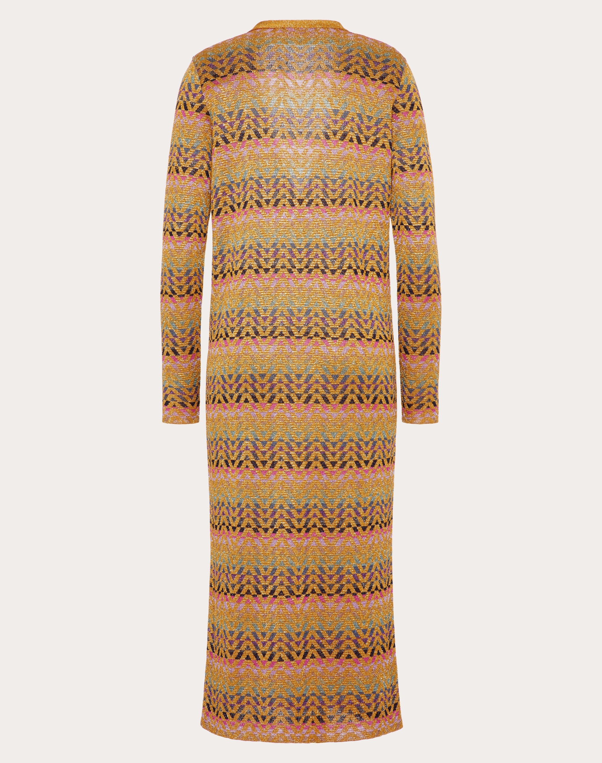 OPTICAL VALENTINO LUREX JACQUARD CARDIGAN - 3