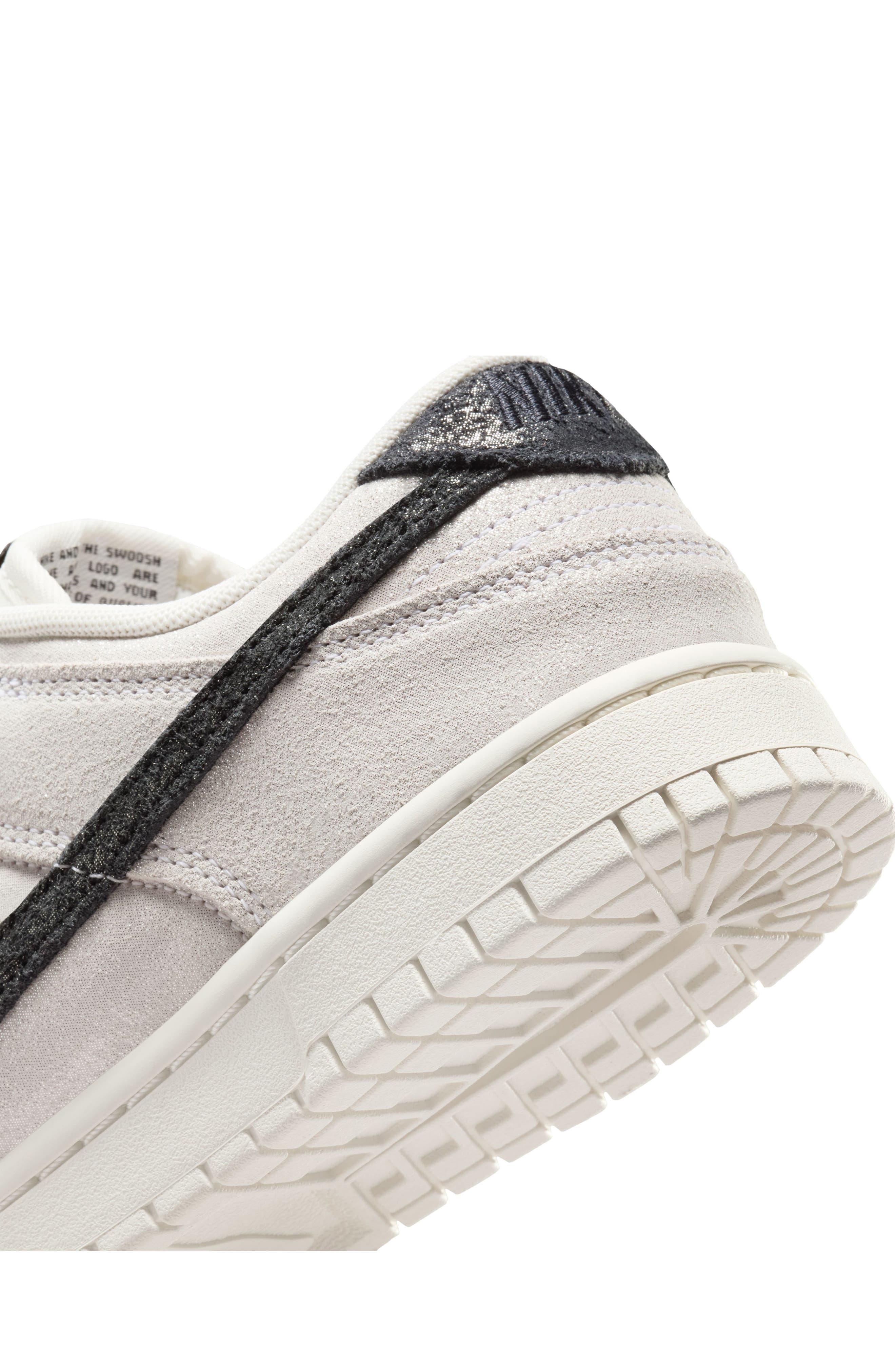 Nike Dunk Low Top Sneaker in White/Black/Red at Nordstrom - 7
