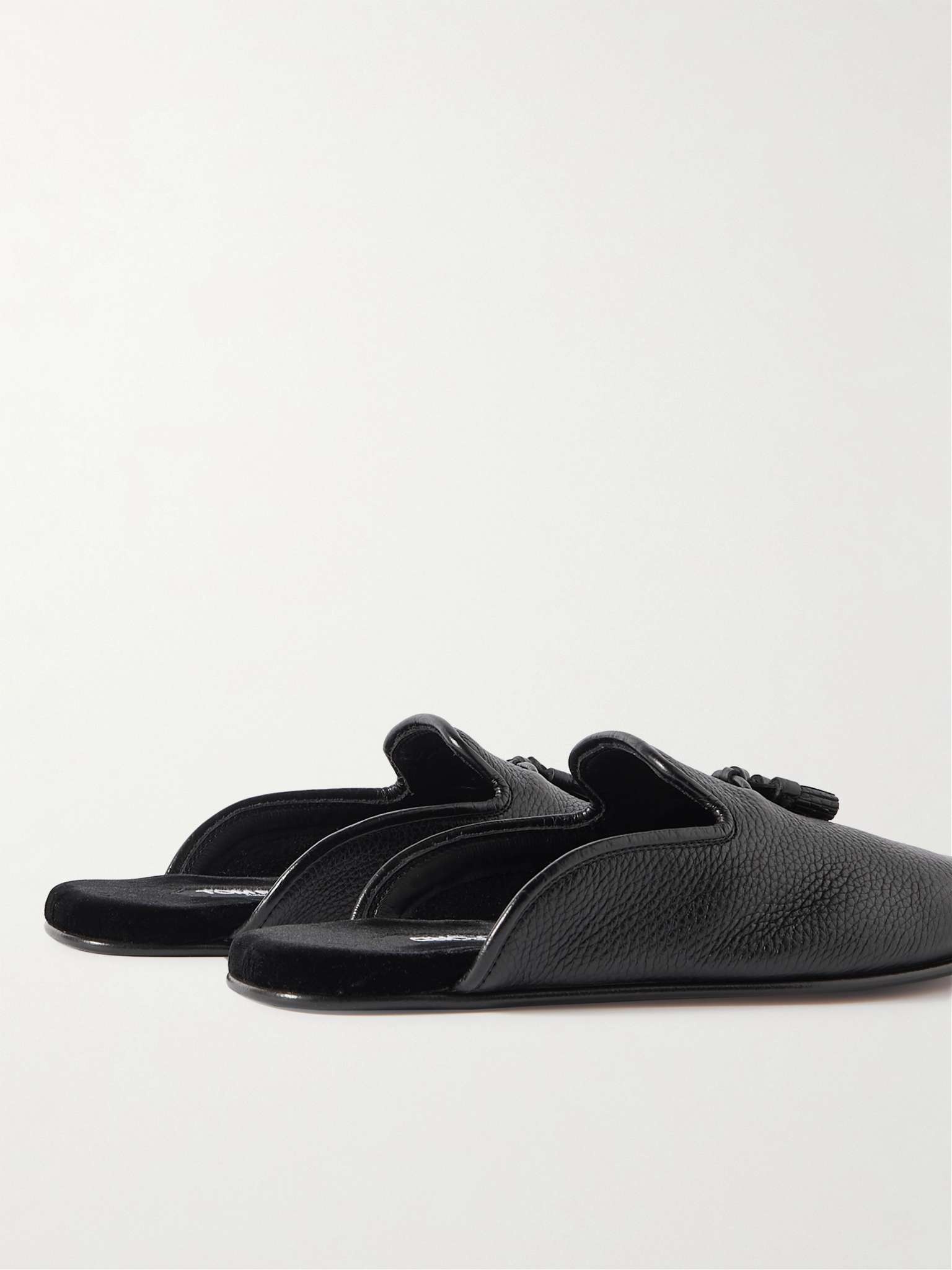 Winston Full-Grain Leather Tasselled Slippers - 4