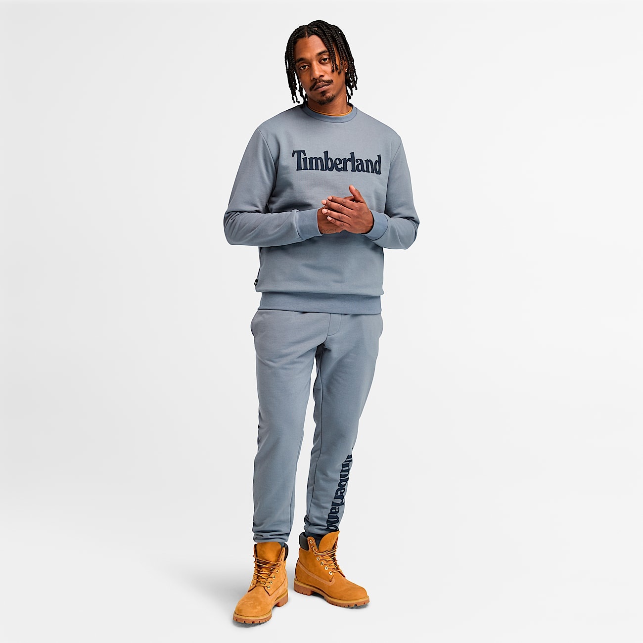 Men's Northwood US Wordmark Logo Brushed Back Crew Neck Sweatshirt - 3