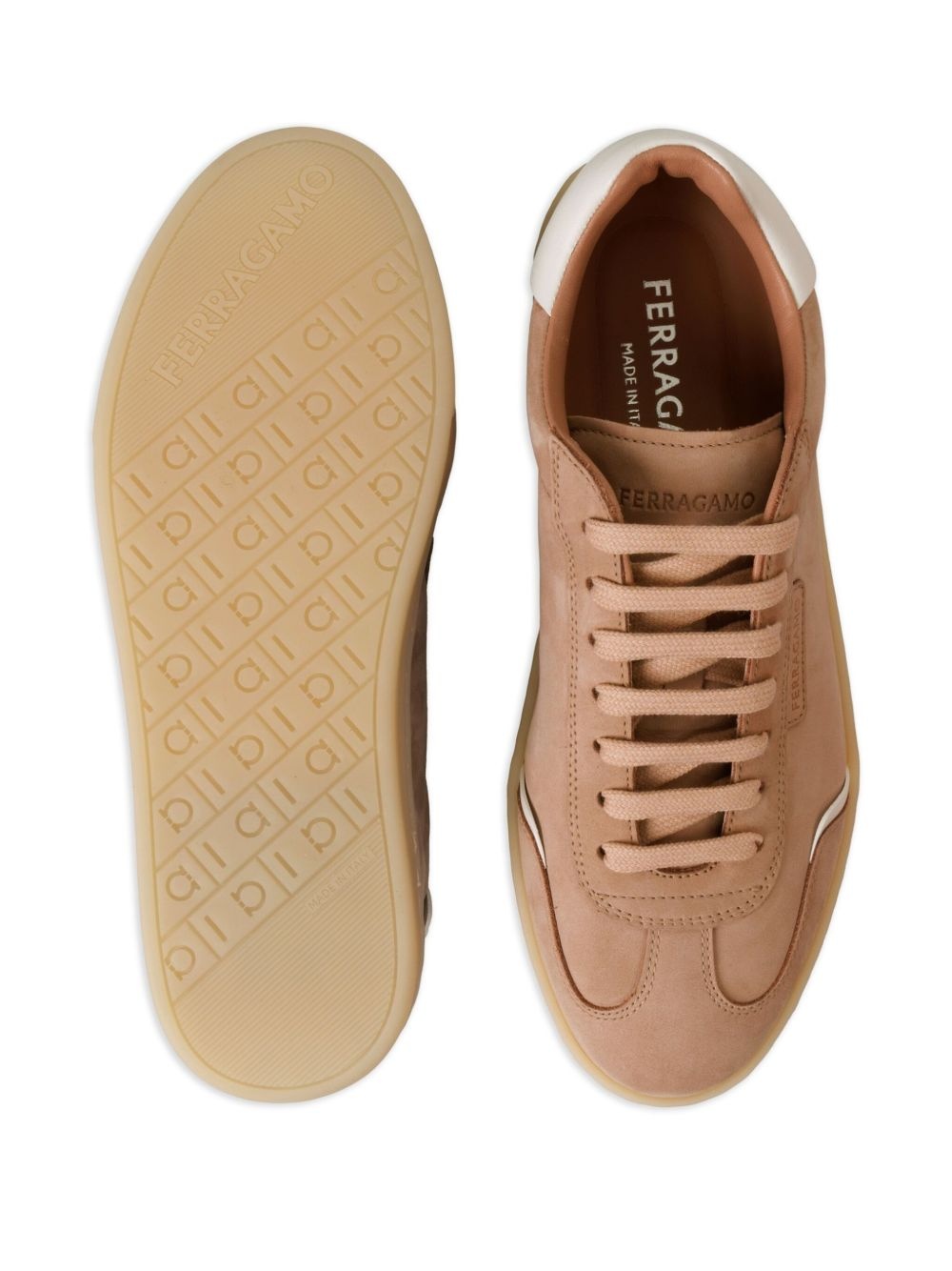 suede low-top trainers - 4