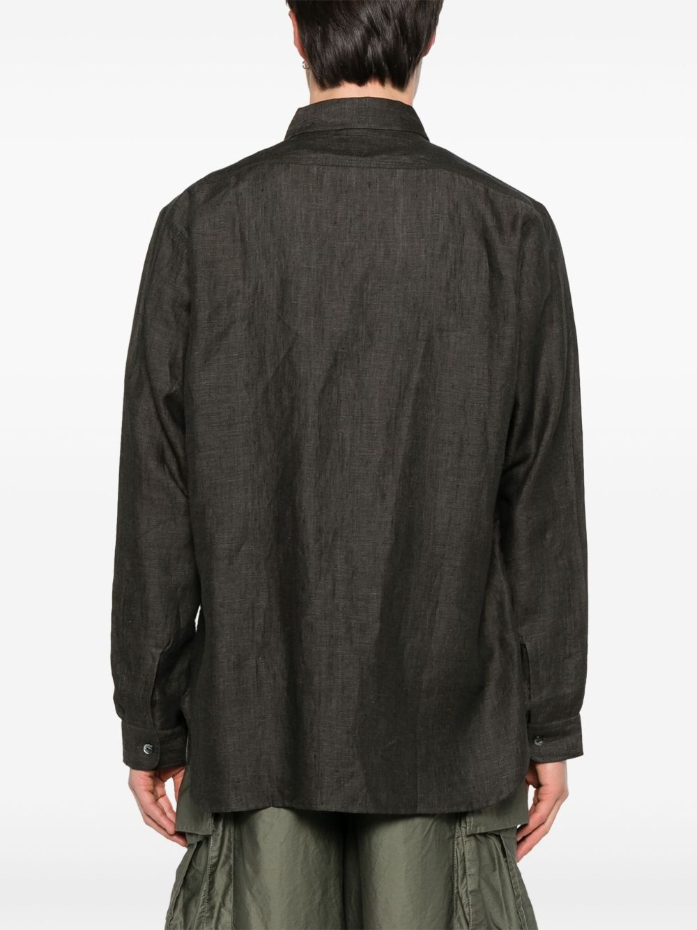 embroidered-logo shirt - 4