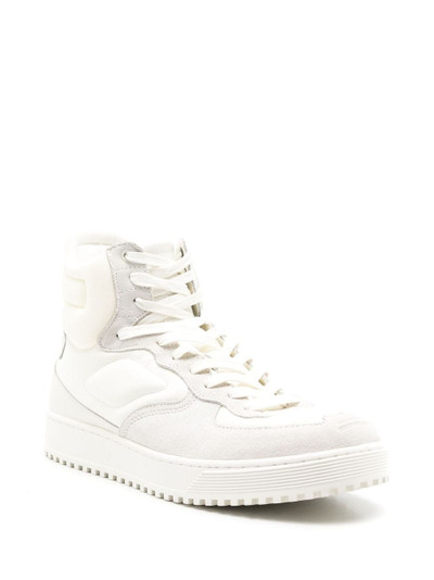 EMPORIO ARMANI tonal-design high-top sneakers outlook