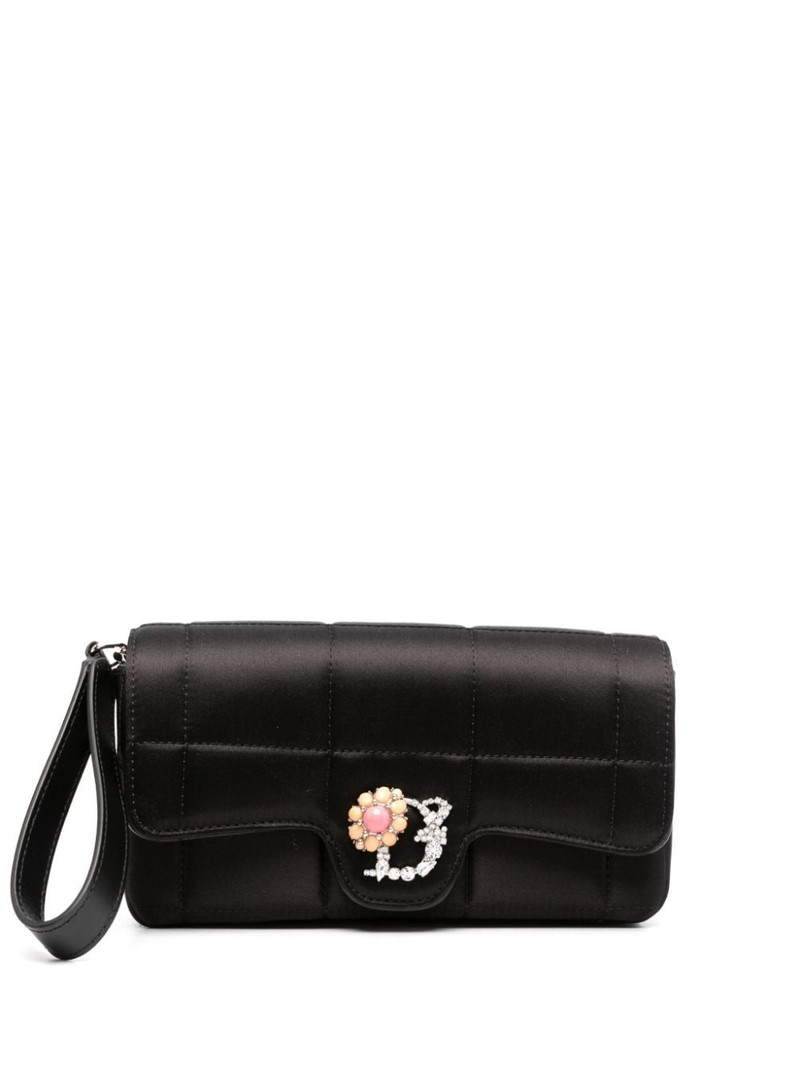 D2 Statement quilted clutch bag 1