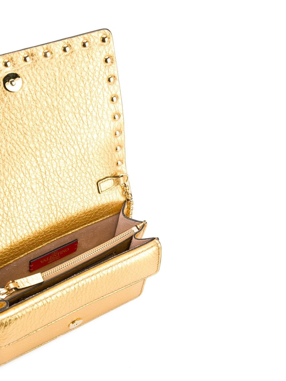 metallic Rockstud crossbody bag - 5