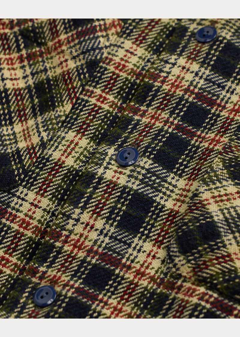 Plaid Twill Camp Shirt 4