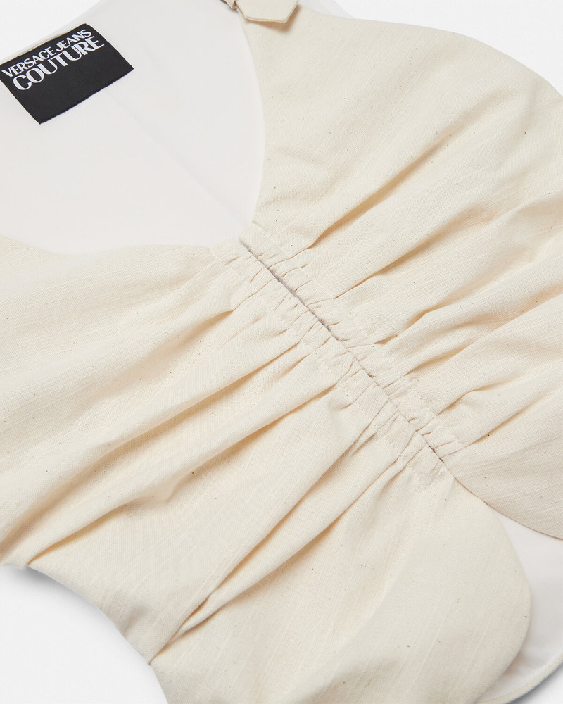 Baroque Buckle Ruched Vest 4