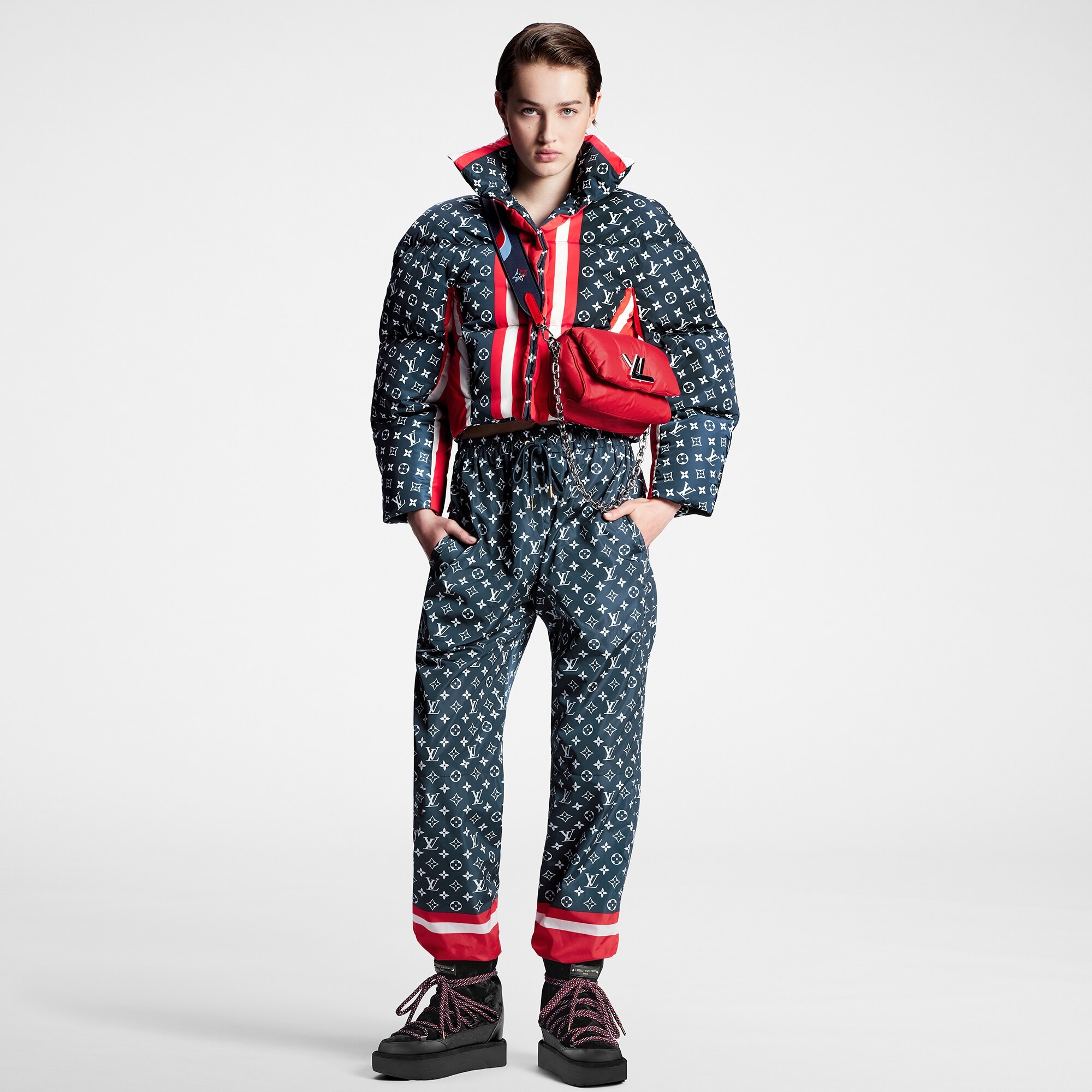 Tricolor Monogram Jogging Pants - 4