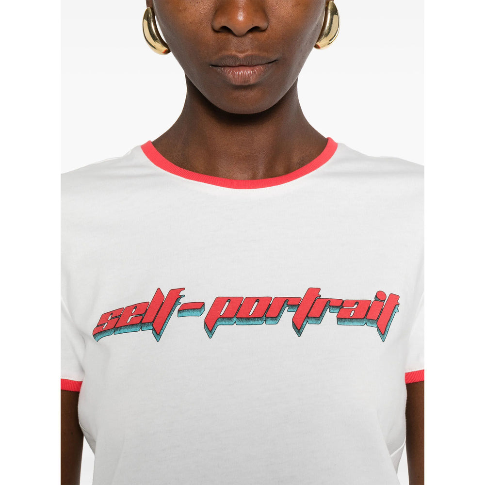 Self-Portrait White Tops - T-Shirts & Jerseys Women - 2