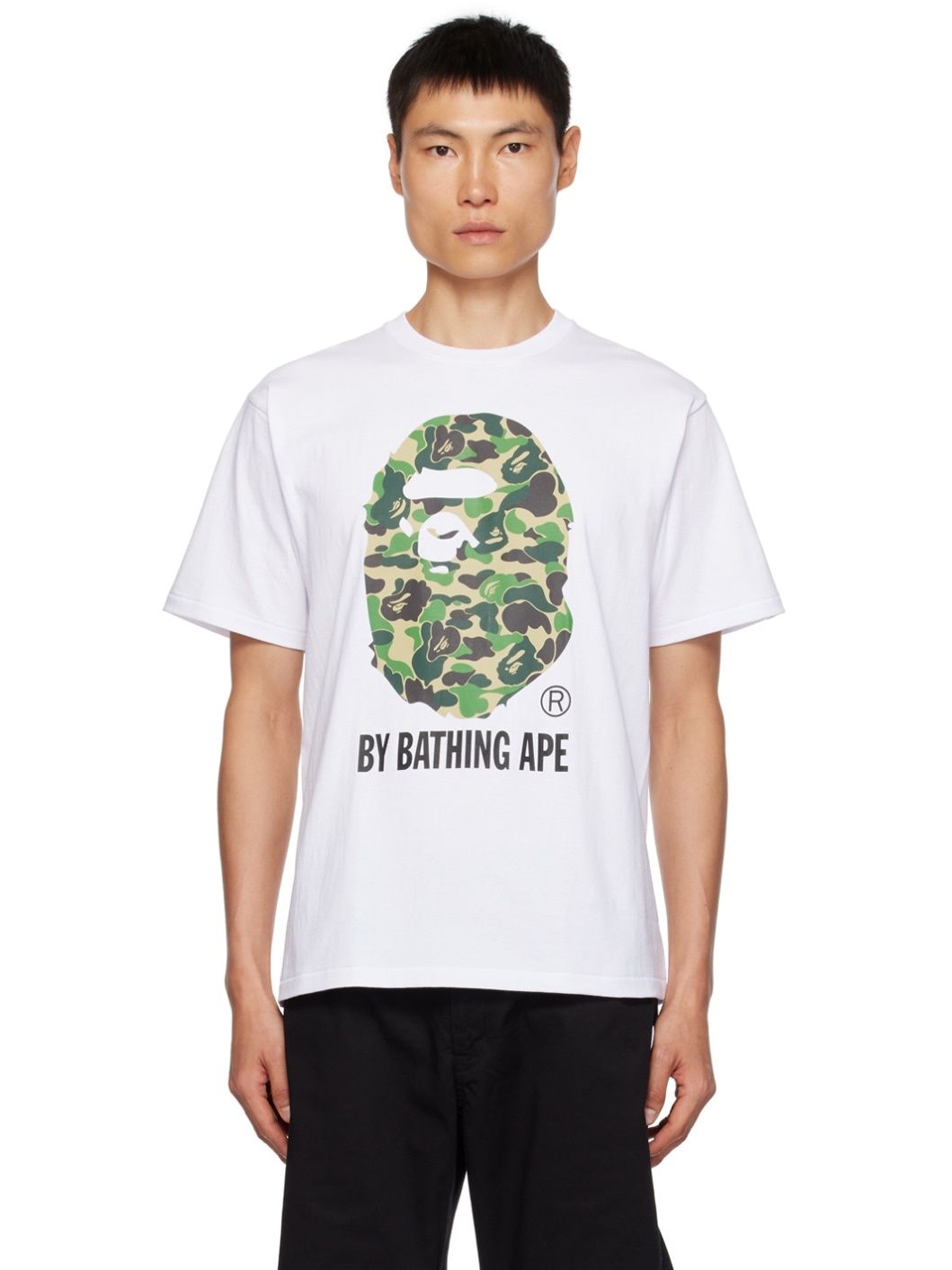 White ABC Camo T-Shirt - 1