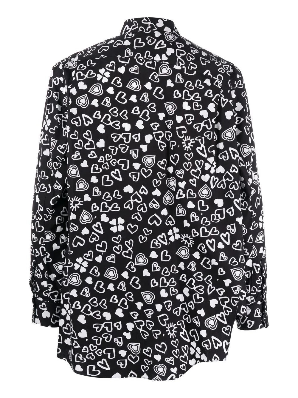 HEART-PRINT LONG-SLEEVE SHIRT - 2