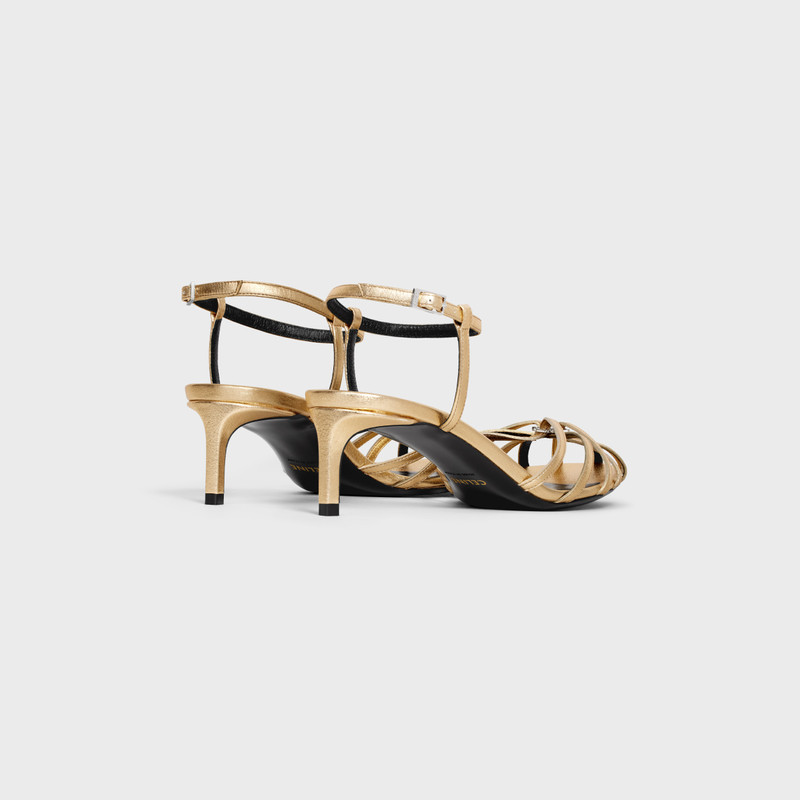 CELINE CELINE TRIOMPHE SANDAL in Laminated lambskin outlook