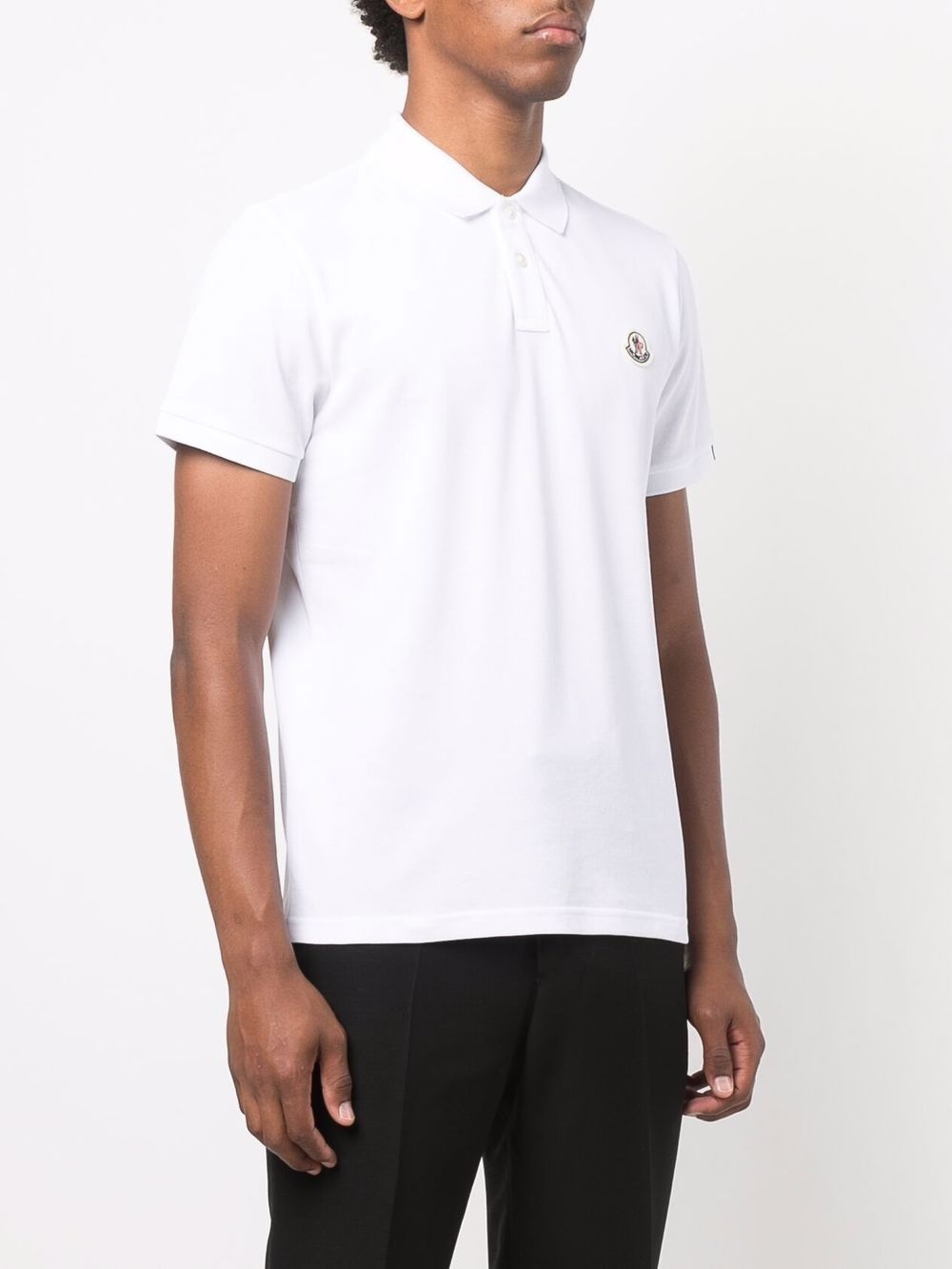 logo-patch short-sleeve polo shirt - 3