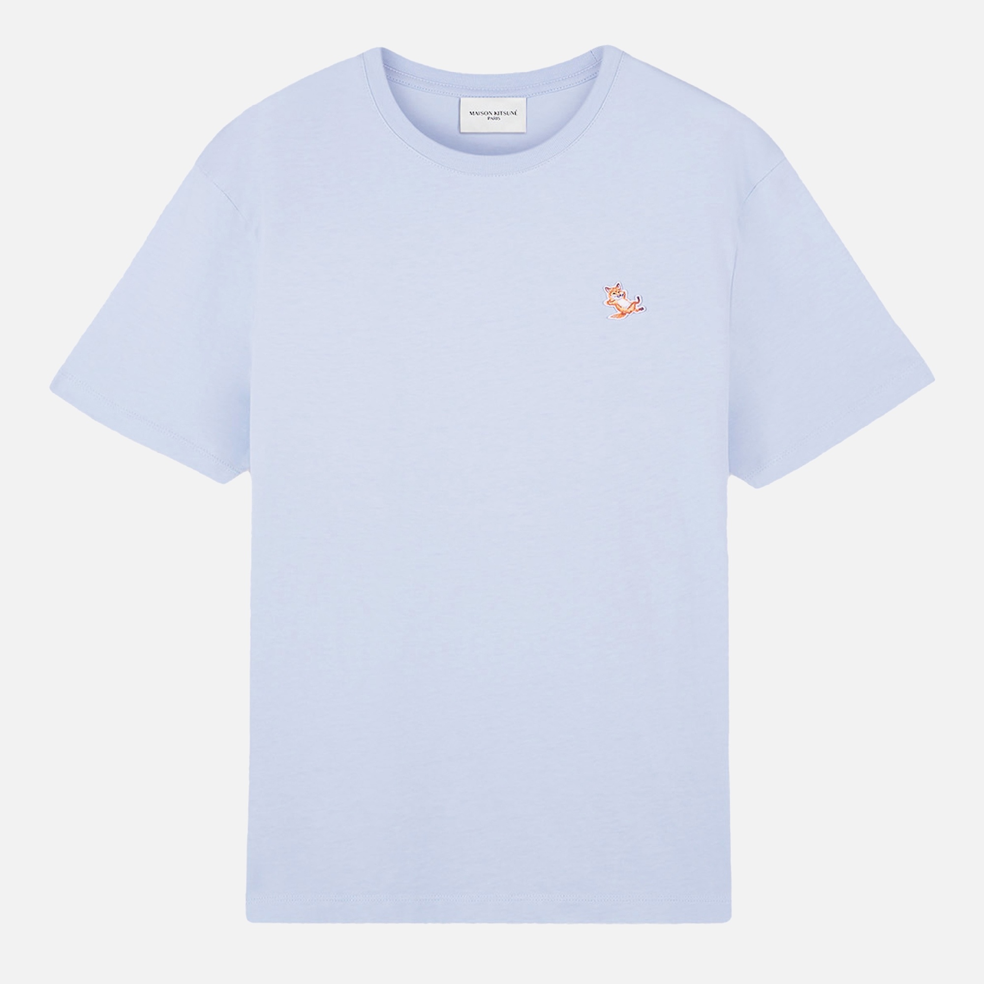 Maison Kitsuné Men's Chillax Fox Patch T-Shirt - Beat Blue - 1