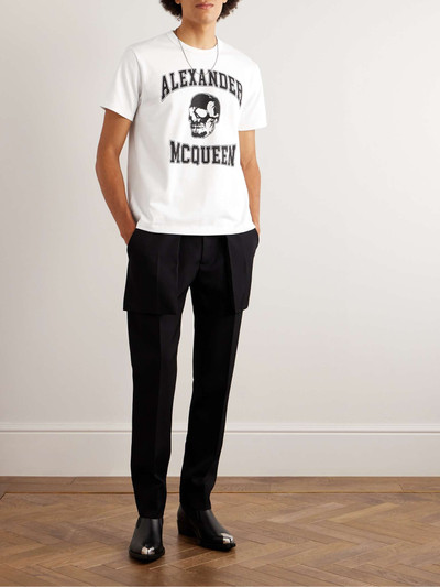 Alexander McQueen Logo-Print Cotton-Jersey T-Shirt outlook