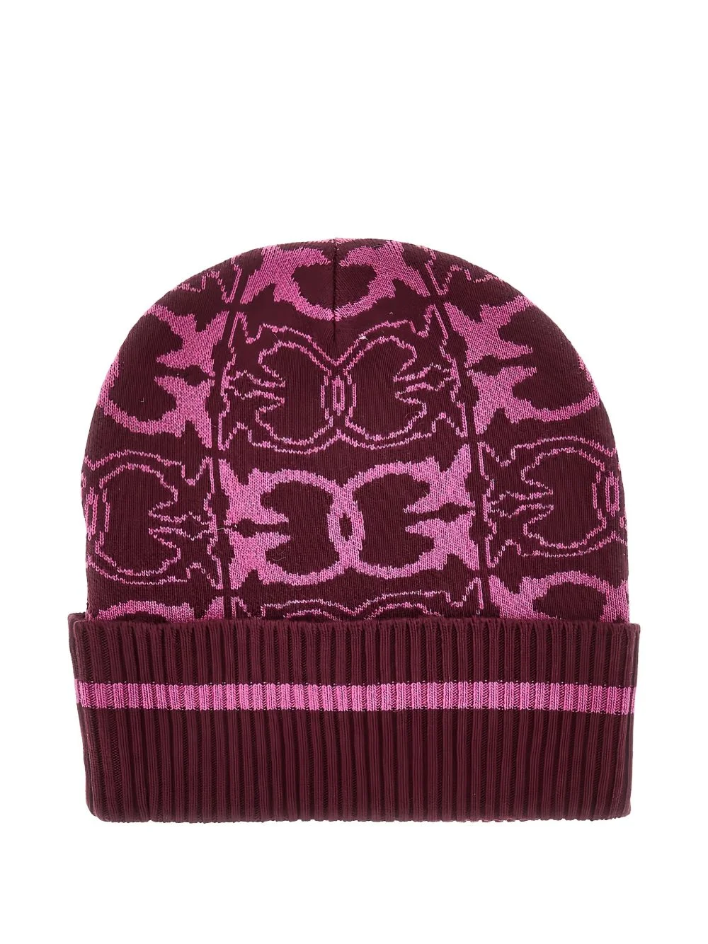 patterned beanie hat - 1