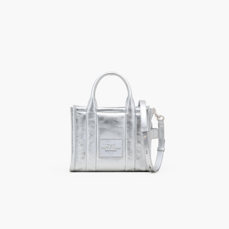 THE METALLIC LEATHER SMALL TOTE BAG - 1