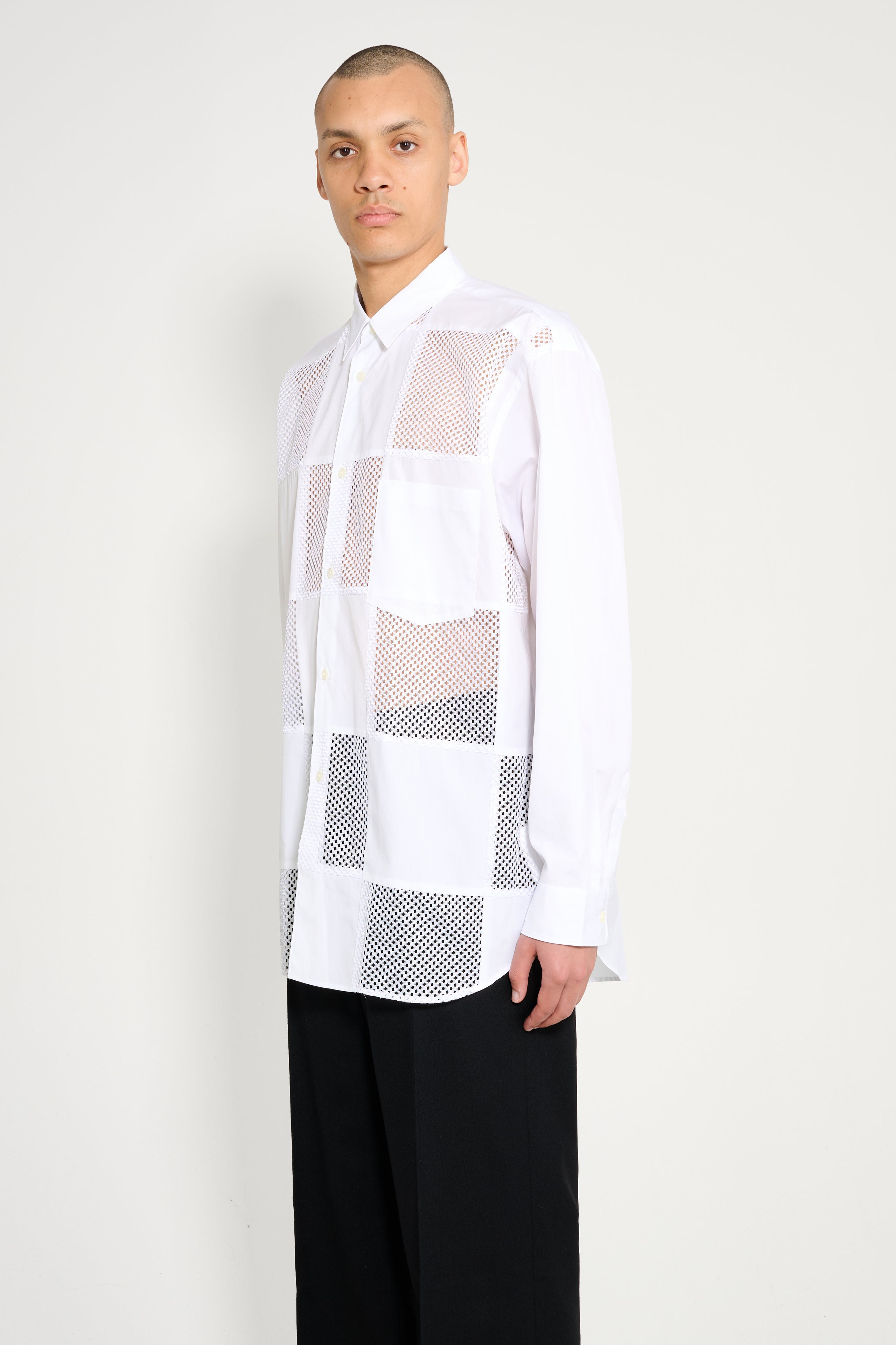 COMME DES GARÇONS HOMME PLUS SHIRT WHITE / WHITE - 2