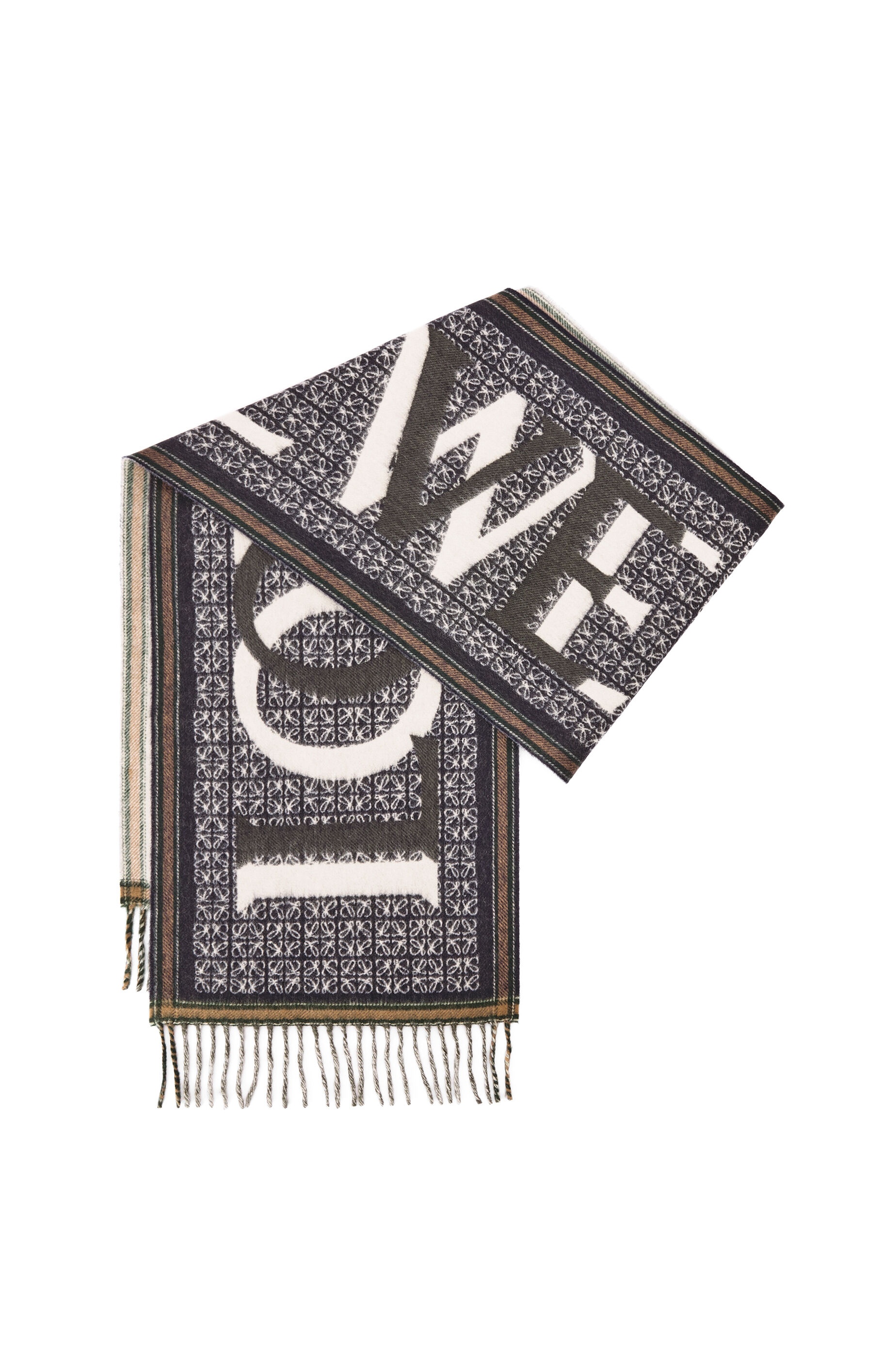 LOEWE Love scarf in wool and cashmere - 2