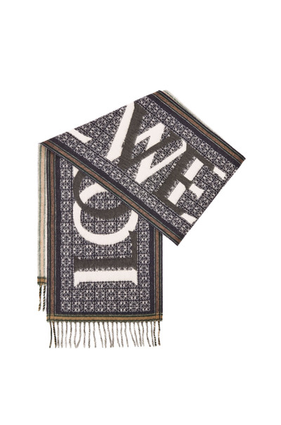 Loewe LOEWE Love scarf in wool and cashmere outlook