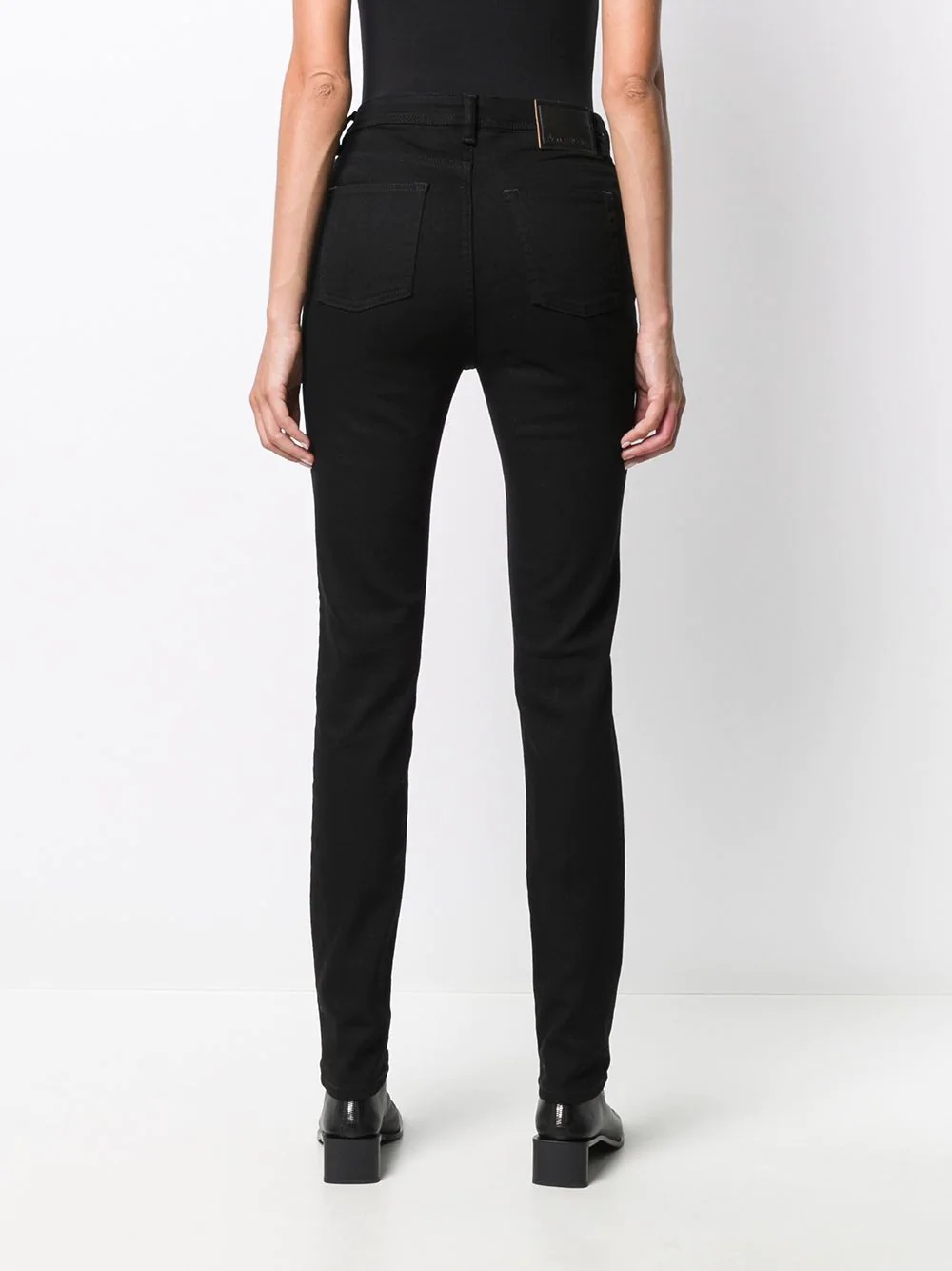 Peg Blk high-rise skinny jeans - 4