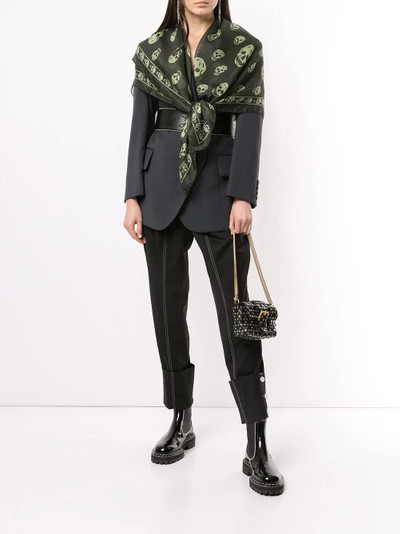 Alexander McQueen skulls printed scarf outlook