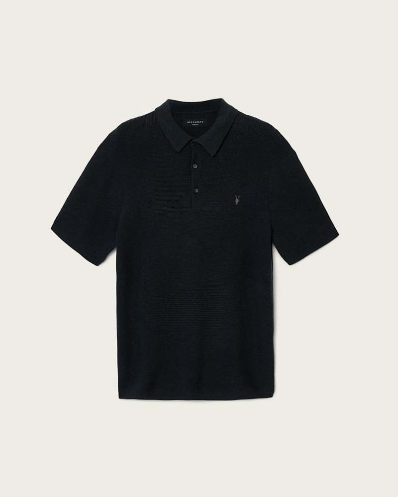 ASPEN WAFFLE TEXTURE RAMSKULL POLO SHIRT 1