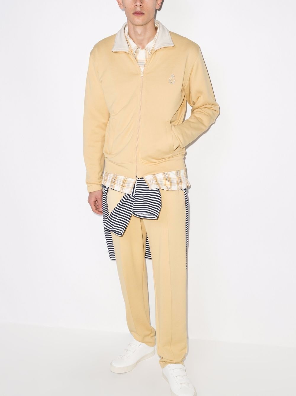 Issoper logo-embroidered track jacket - 4