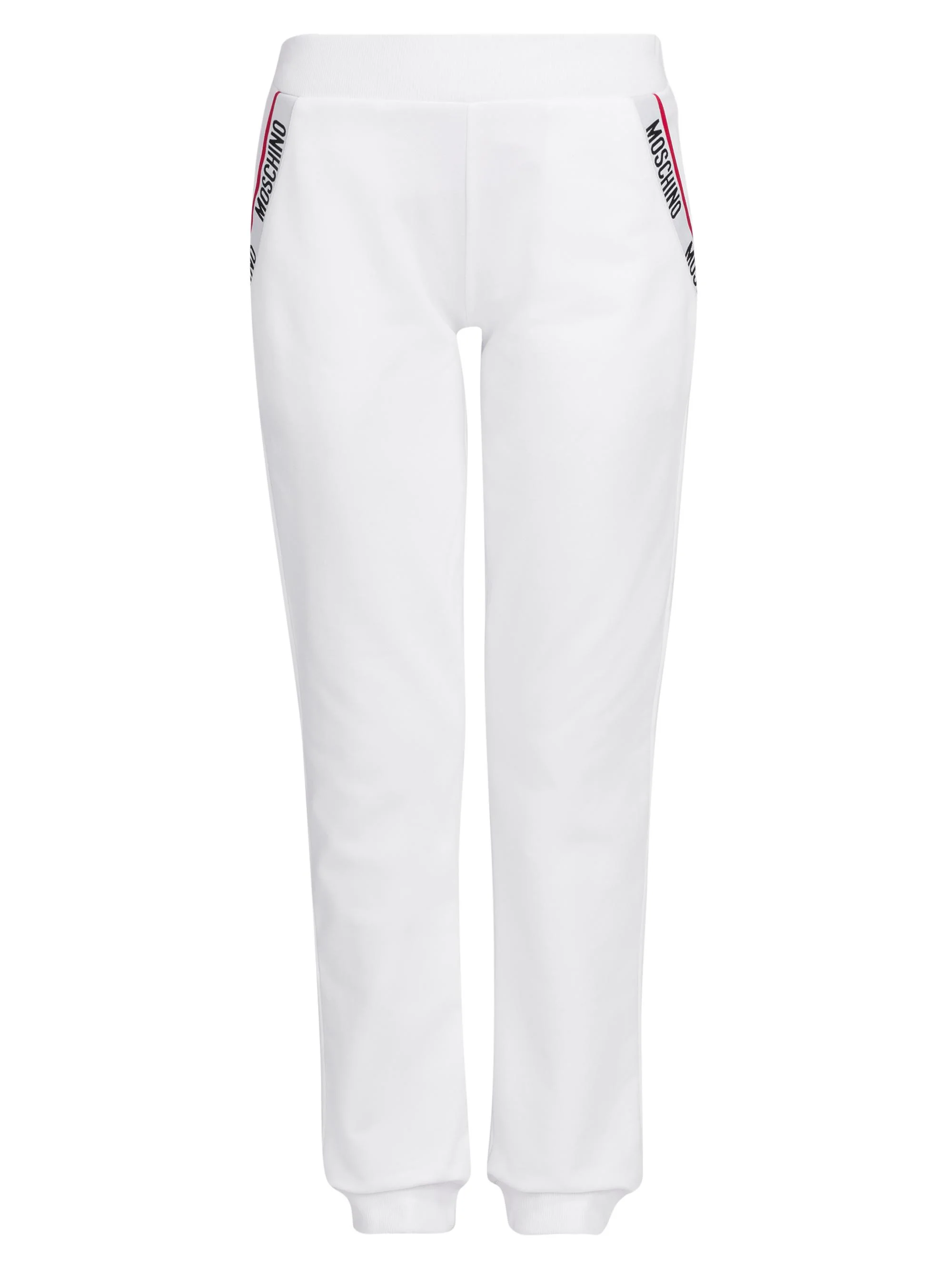 Women's Stretch-Cotton Jogger Pants - White - 1