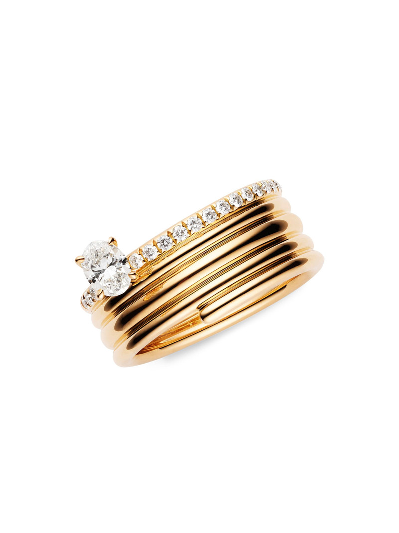 Women's Blast 18K Rose Gold & Diamond Ring - Rose Gold 1
