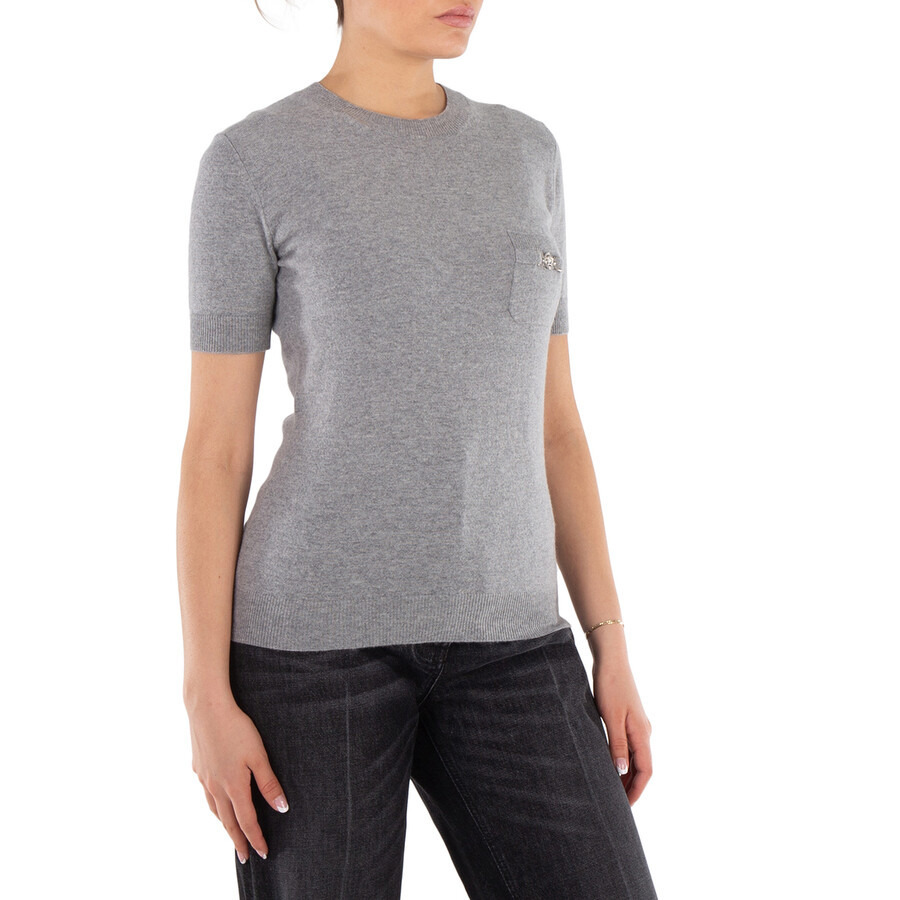 Versace Medusa 95 Cashmere-Blend Knit T-Shirt - 3