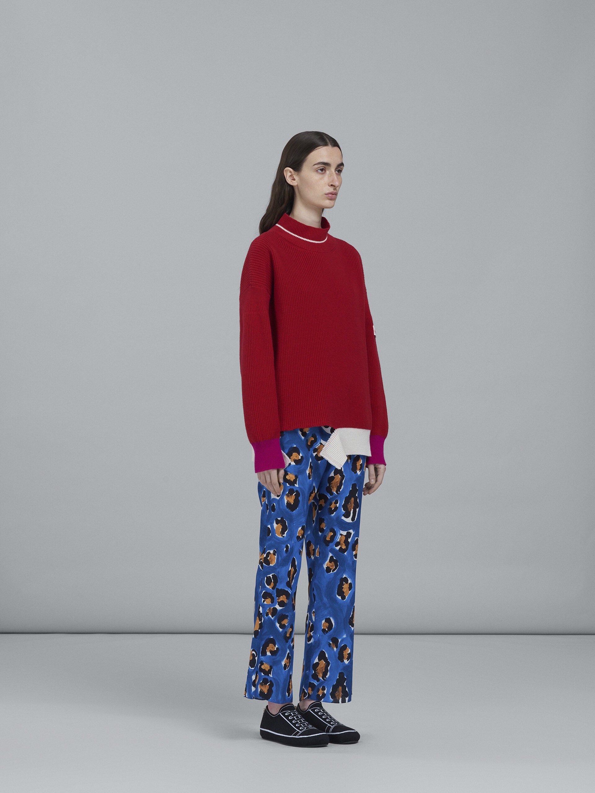FELINE TWIST PRINT SABLÈ PANTS - 5