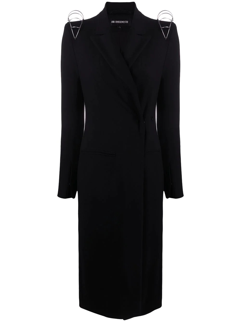 fitted midi coat - 1