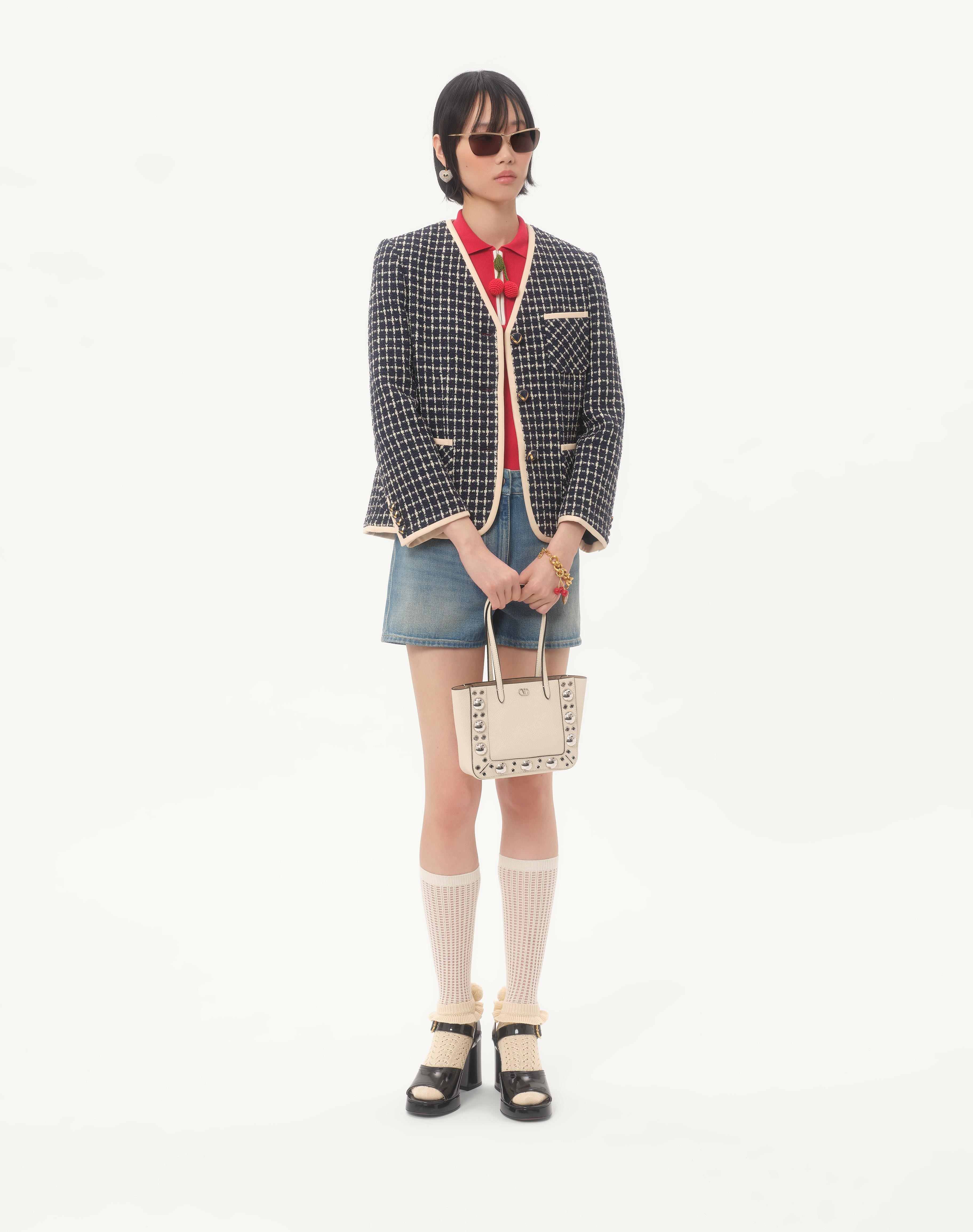 VALENTINO GARAVANI NELLCÔTE MINI SHOPPING BAG IN GRAINY CALFSKIN - 2
