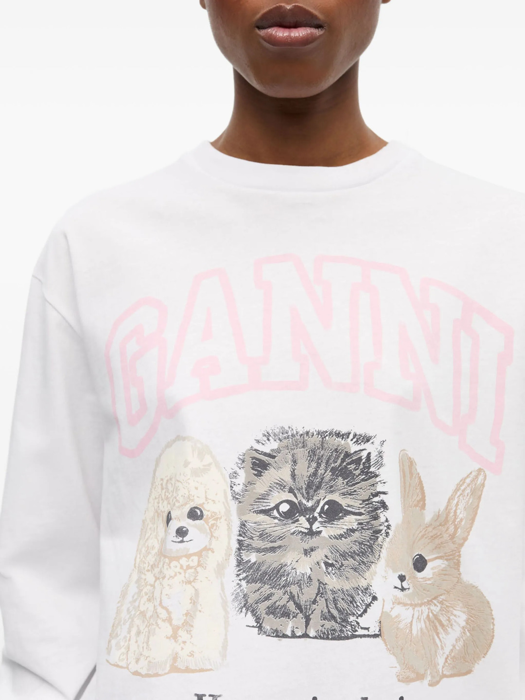 Re-Cut Heavy Jersey Animal Print Long Sleeve T-Shirt - 5