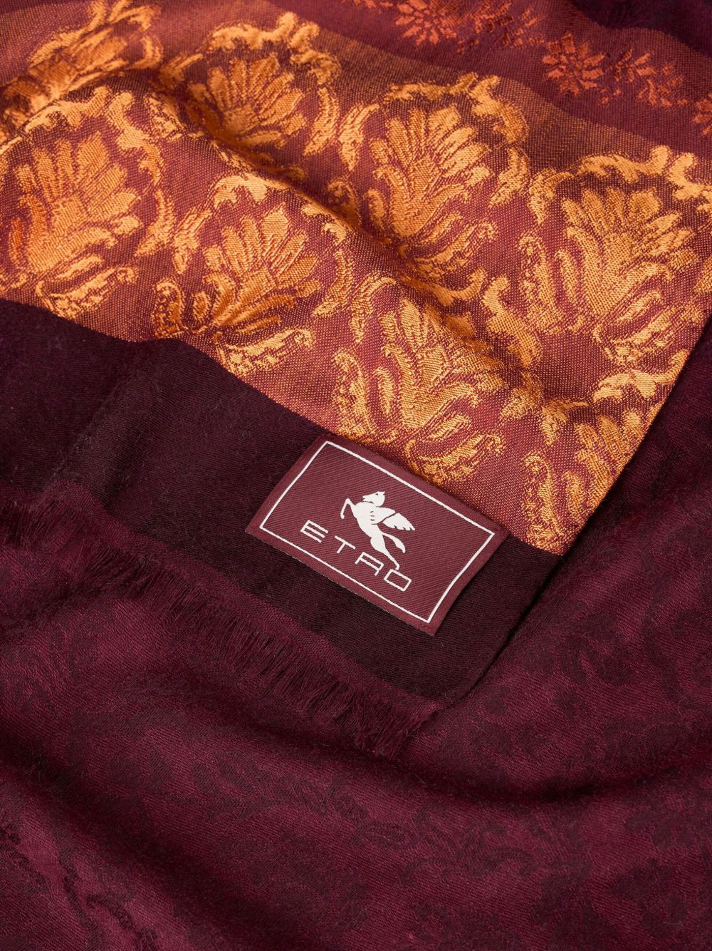 jacquard-pattern scarf - 2