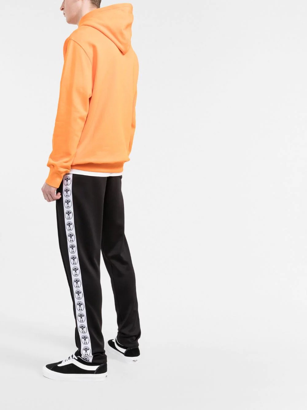 logo-tape track pants - 4