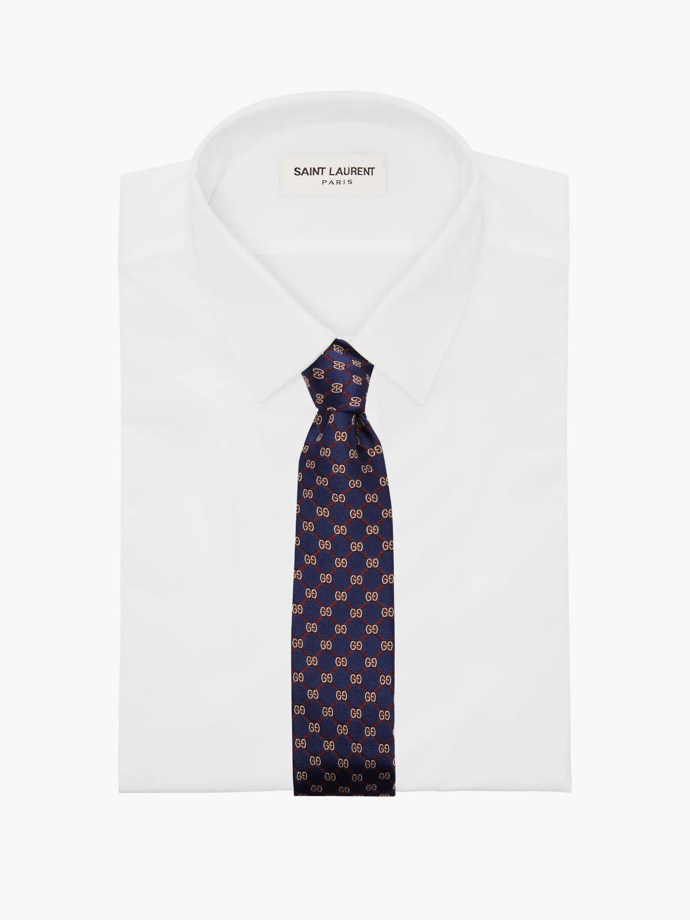 GG-jacquard silk tie - 2