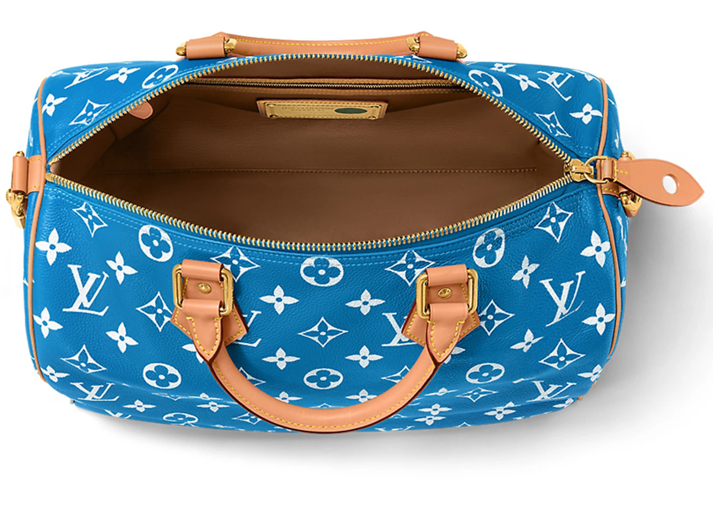 Louis Vuitton Speedy P9 Bandoulière 40 Monogram Leather Blue - 3