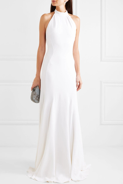 Stella McCartney Stretch-crepe halterneck gown outlook