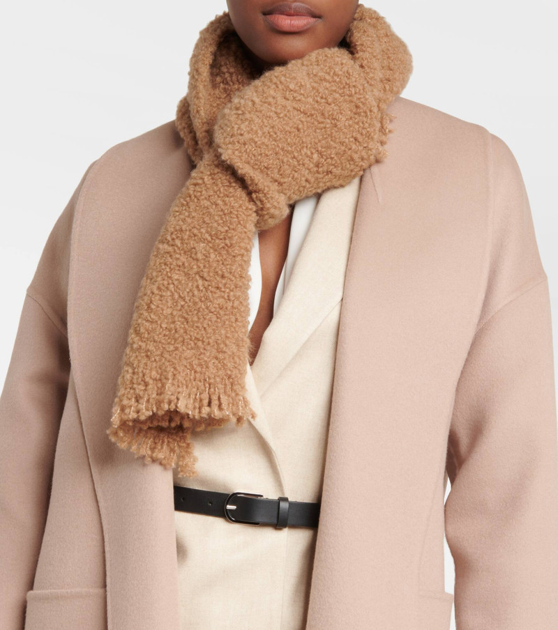 Loro Piana Fluffy bouclé scarf outlook