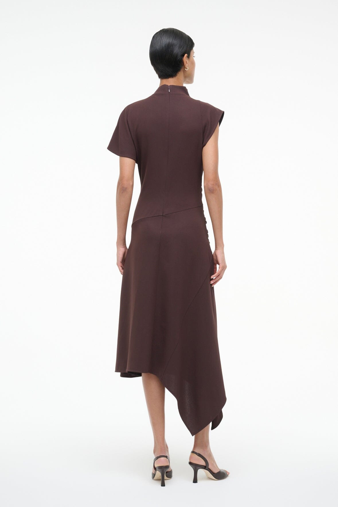 STAUD DAVINA DRESS EARTH - 5
