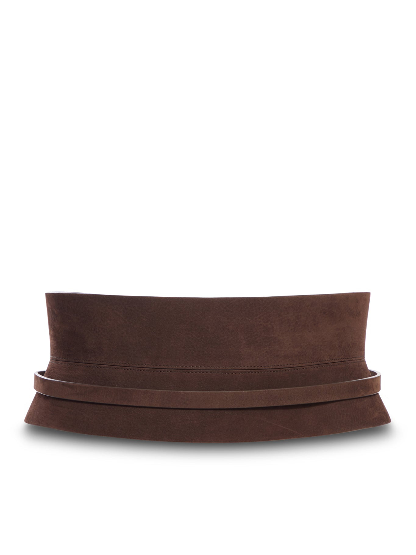 WIDE PANEL LEATHER BELT - 3