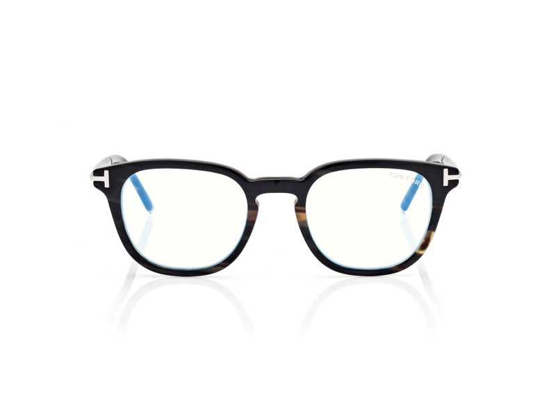 HORN SQUARE BLUE BLOCK OPTICALS 1